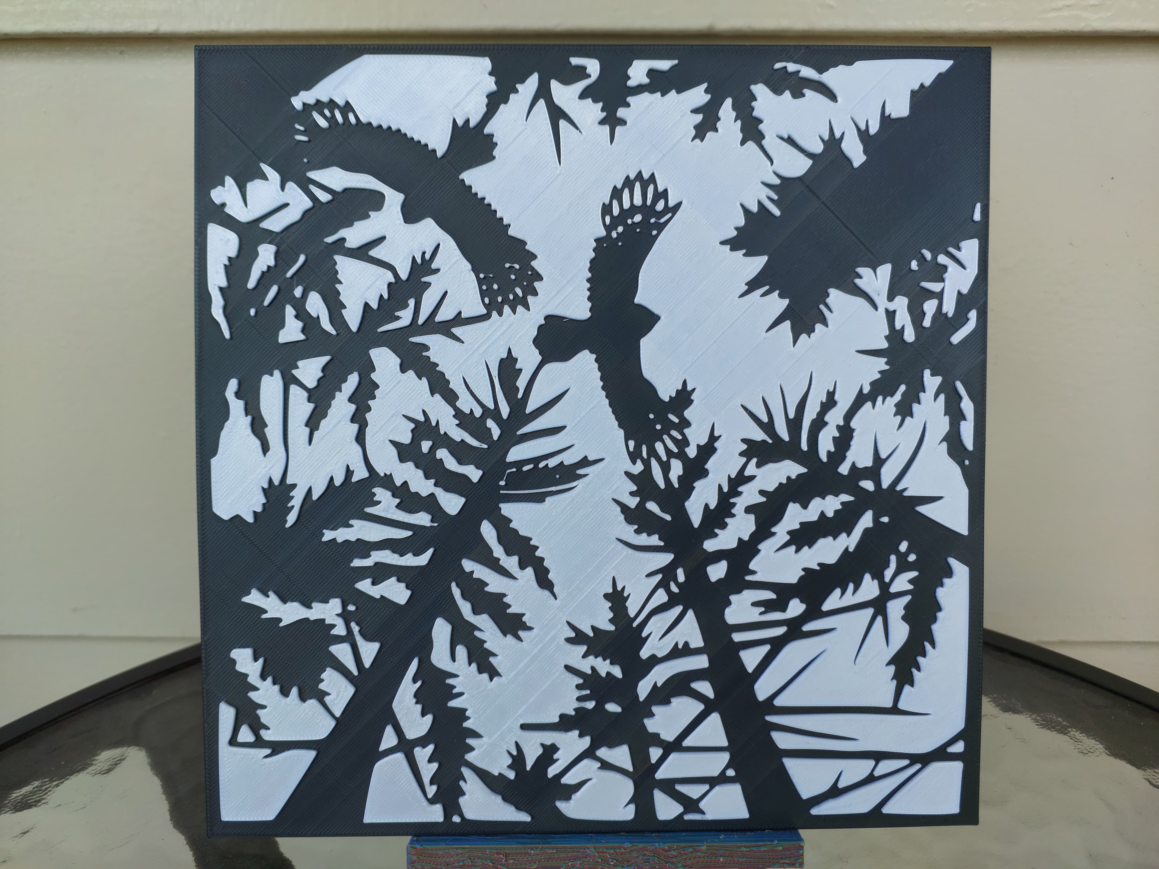 Forest Hawks wall art 3d model