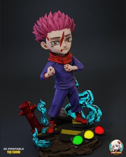 Itadori Jujutsu Kaisen Chibi - Premium Collectible 3d model