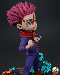 Itadori Jujutsu Kaisen Chibi - Premium Collectible 3d model