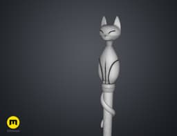 Amity’s Cat Ghost Palisman Staff – The Owl House 3d model