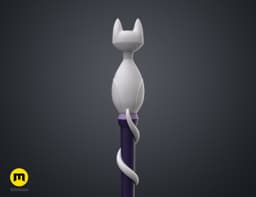 Amity’s Cat Ghost Palisman Staff – The Owl House 3d model