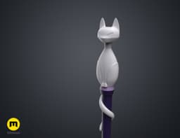 Amity’s Cat Ghost Palisman Staff – The Owl House 3d model