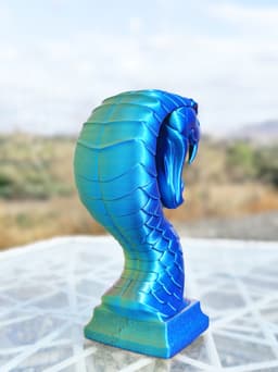 Serpent of Light β Snake Lamp & Statue 3d model