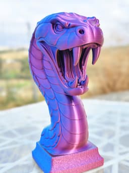Serpent of Light β Snake Lamp & Statue 3d model