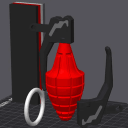 Cyberpunk 2077 Grenade Bundle V5 / Military Airsoft Cosplay 3mf 3d print 3d model