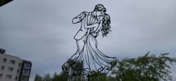 Romantic Dancing Couple 2D Wall Art.3mf 3d model
