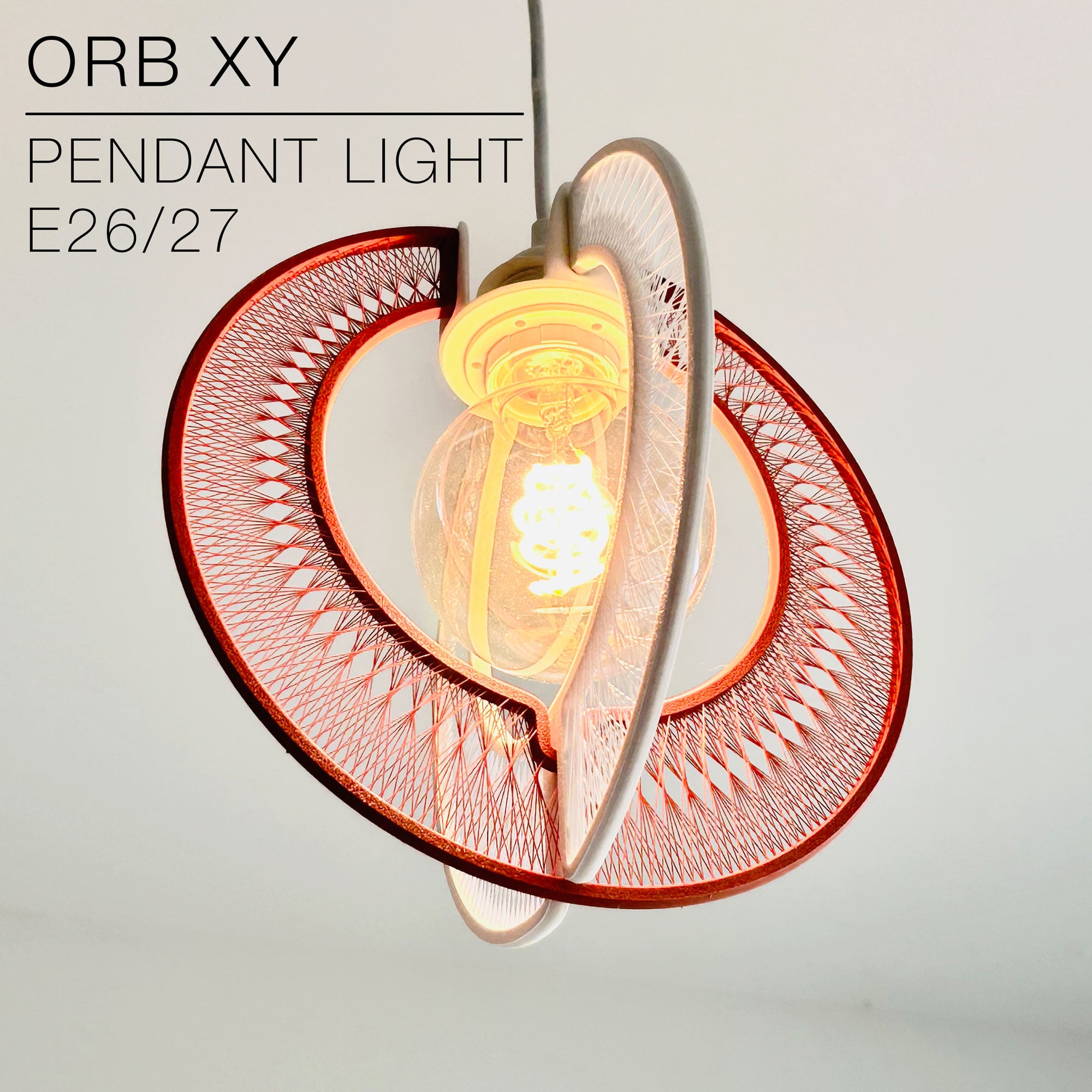 ORB XY | String Art Pendant Light 3d model