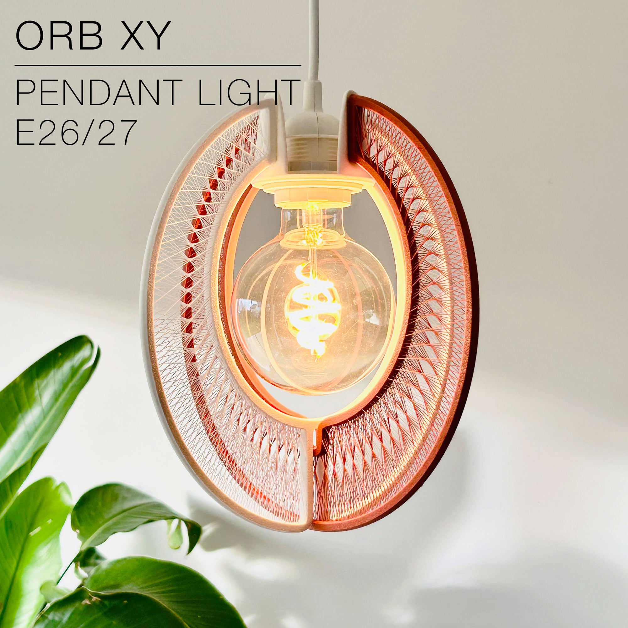 ORB XY | String Art Pendant Light 3d model