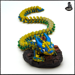 Crystal Crawler - Articulated - Print in Place - No supports - Multicolor - Fantasy 3d model