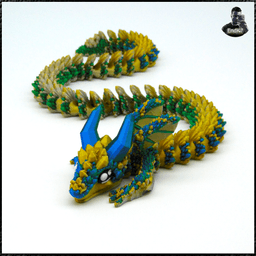 Crystal Crawler - Articulated - Print in Place - No supports - Multicolor - Fantasy 3d model