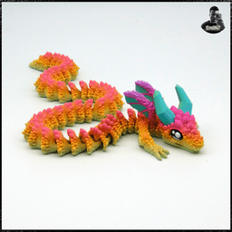 Crystal Crawler - Articulated - Print in Place - No supports - Multicolor - Fantasy 3d model