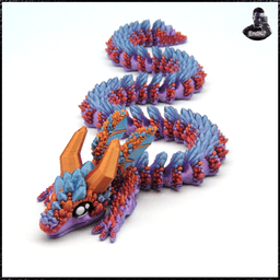Crystal Crawler - Articulated - Print in Place - No supports - Multicolor - Fantasy 3d model