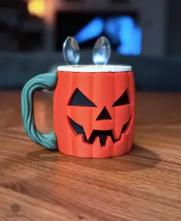 Jack-O-Lantern Ice Cream Holder 3d model