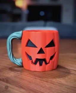 Jack-O-Lantern Ice Cream Holder 3d model