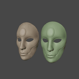 FANTASY SHAR MASK BALDURS GATE 3 3d model