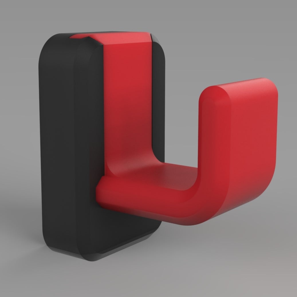 Gancho pared 3d model
