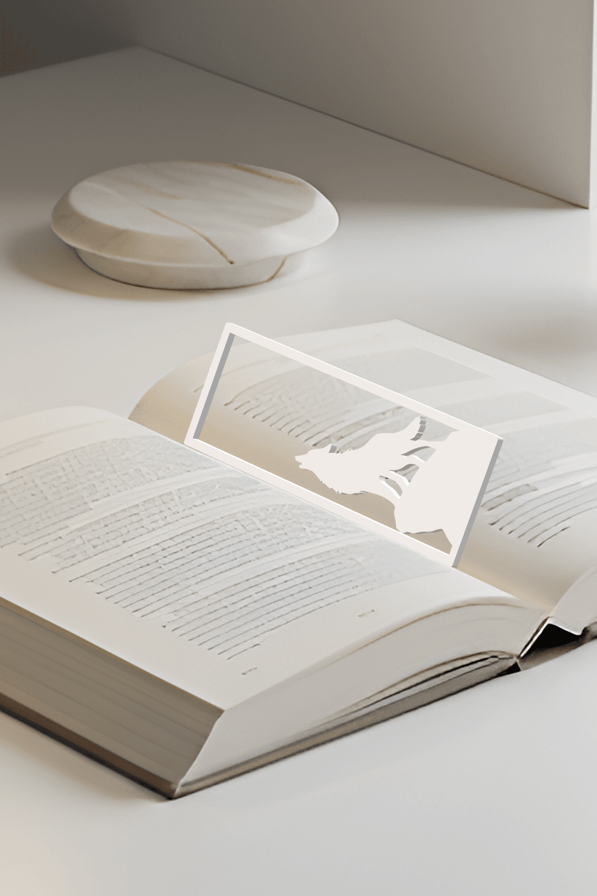 Wolf Bookmark, Gift Bookmark 3d model