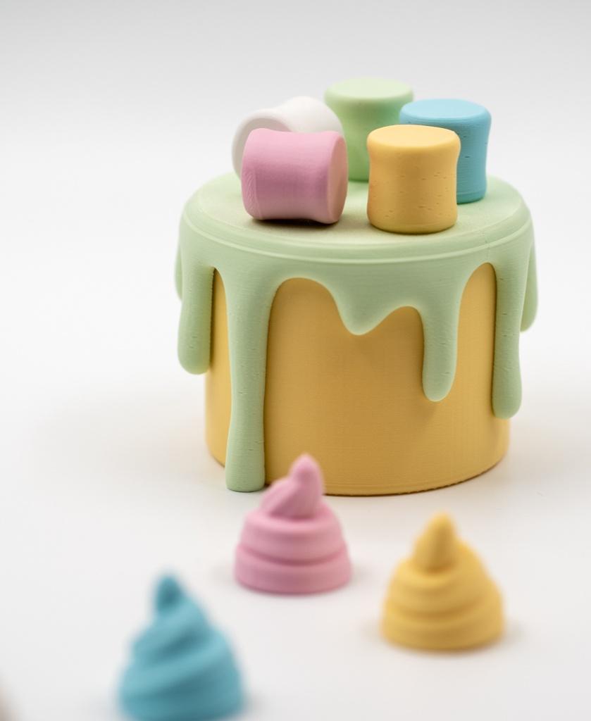 Decorative (Box) Cake (Small) [Marshmallow] 3d model