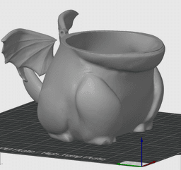Toothless Popcorn Bucket - Cute Functional Container - No Supports 3D Print STL/3MF - Multicolor 3d model