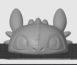 Toothless Popcorn Bucket - Cute Functional Container - No Supports 3D Print STL/3MF - Multicolor 3d model