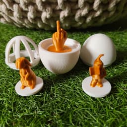 Modular Surprise Egg with Locking System 3d model
