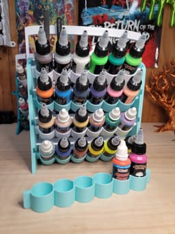 1FL oz airbrush paint organizer with disposable paint cup 3d model