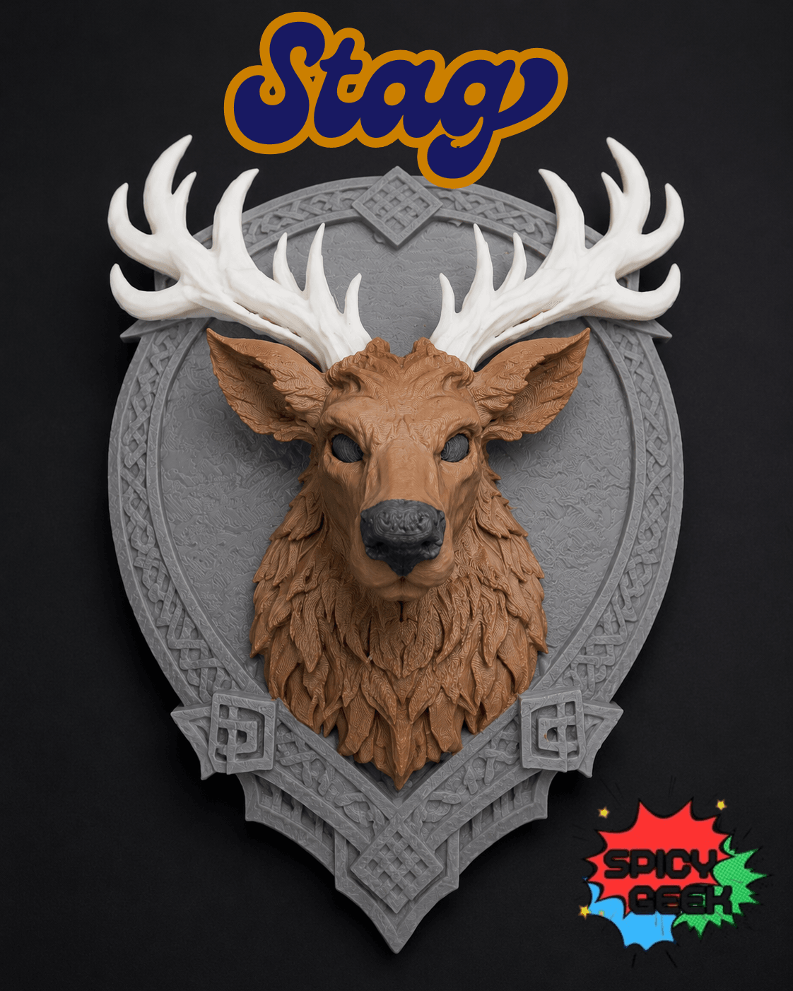 Stag Wall Plaque 3d model