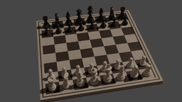 Chess board and pieces for 3D printing 3d model