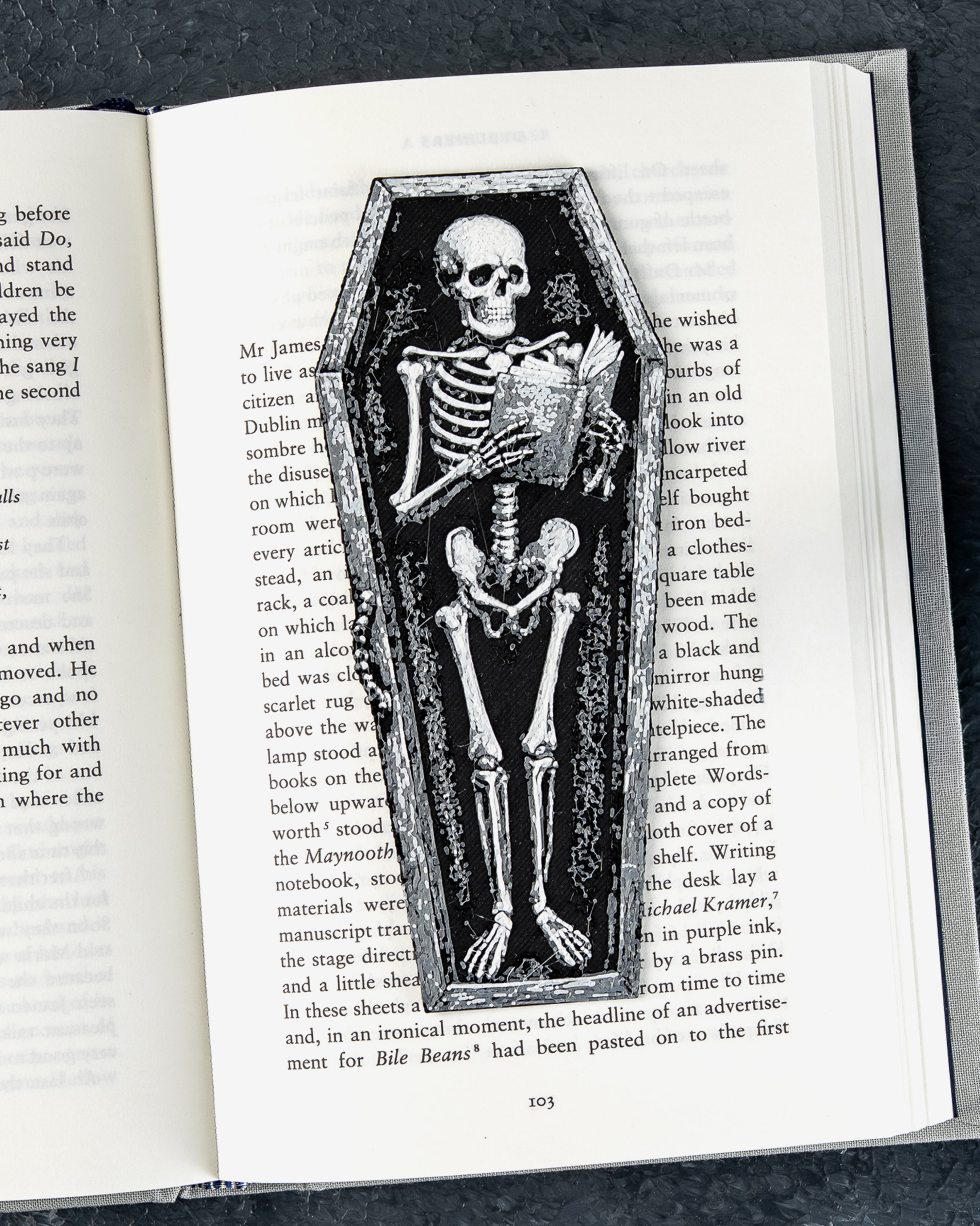 Skeleton Coffin Bookmarks 3d model
