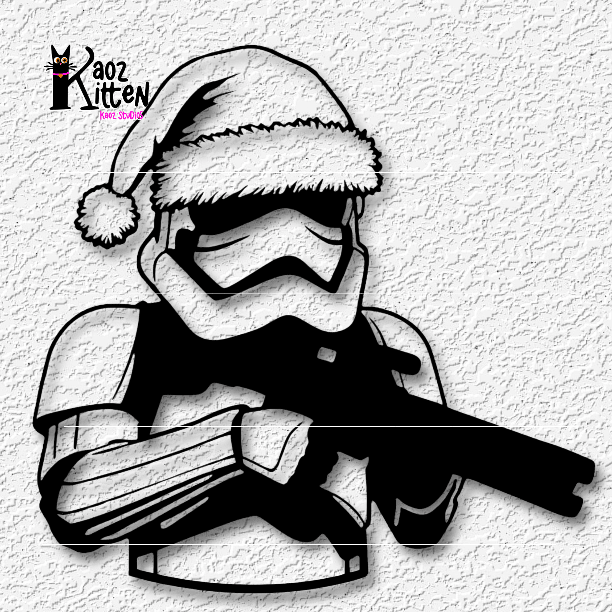chritmas ornament santa storm trooper 3d model