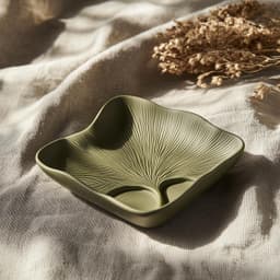Nature-Inspired Decorative Ginkgo Harmony Tray 3d model