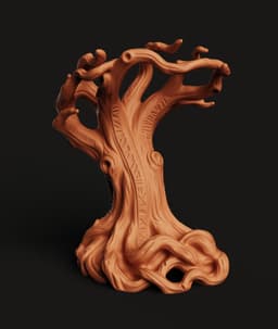 Tree Phone Stand STL | Nature Mobile Holder 3D Print | Desk Accessory 3d model