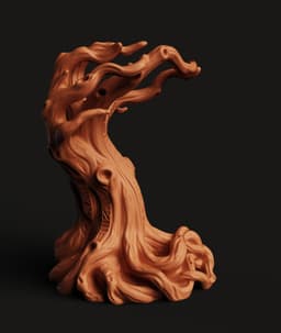 Tree Phone Stand STL | Nature Mobile Holder 3D Print | Desk Accessory 3d model