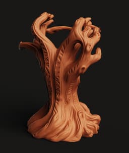 Tree Phone Stand STL | Nature Mobile Holder 3D Print | Desk Accessory 3d model