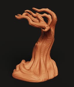 Tree Phone Stand STL | Nature Mobile Holder 3D Print | Desk Accessory 3d model
