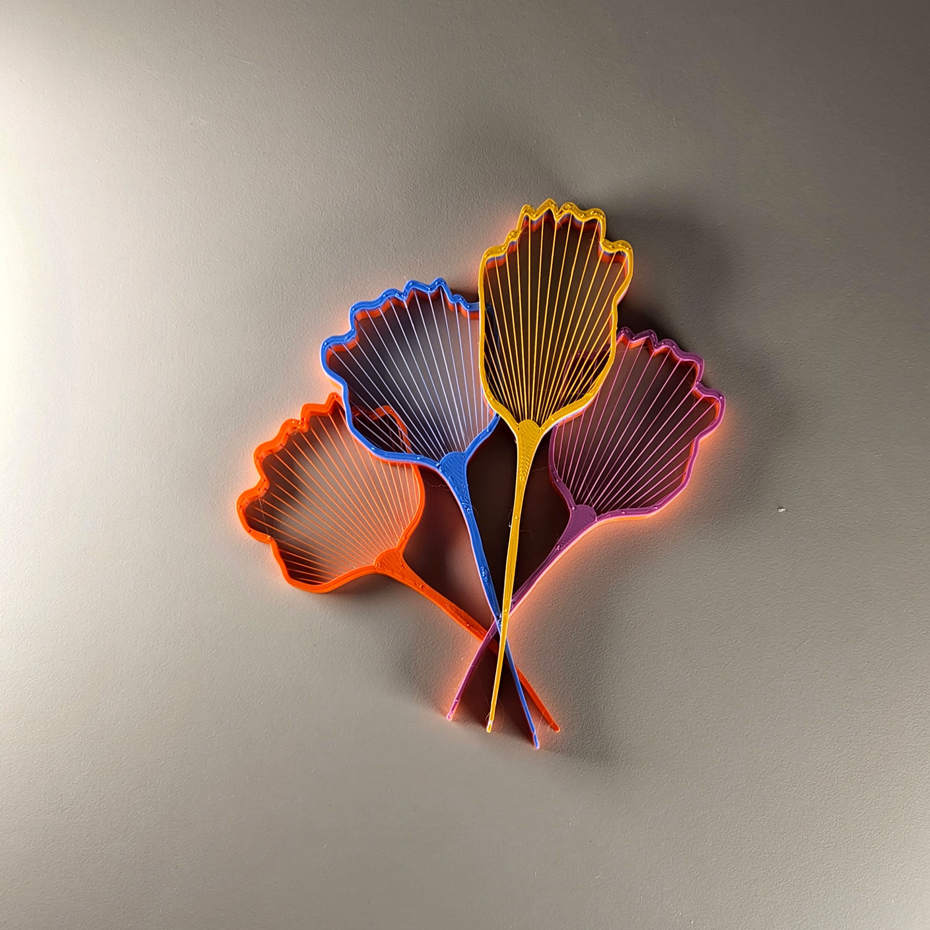 String Flower Art 3d model
