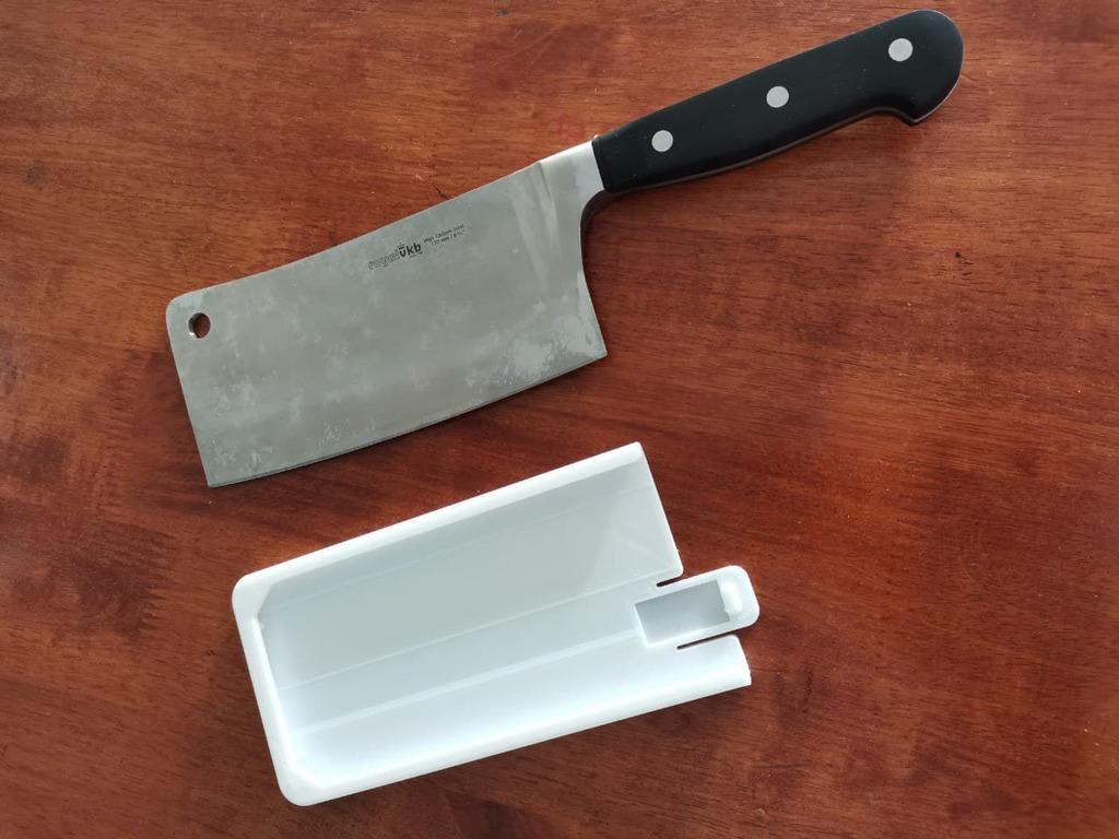 Kitchen cleaver knife sheath 3d model