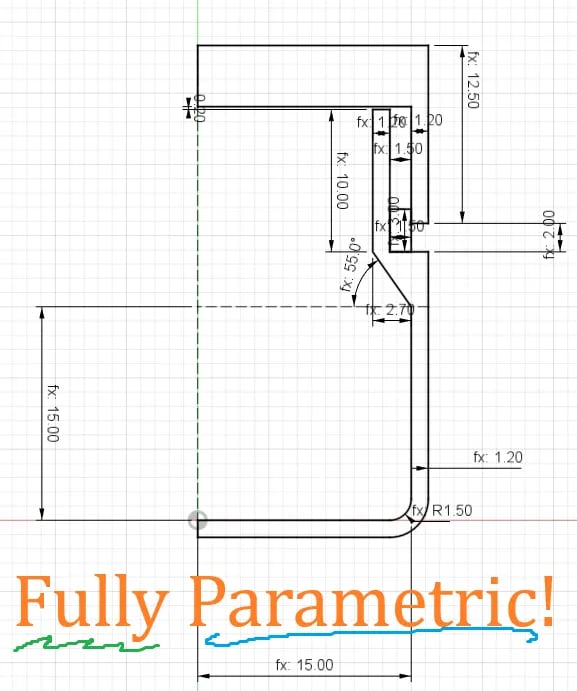 Parametric Keychain Capsule 3d model