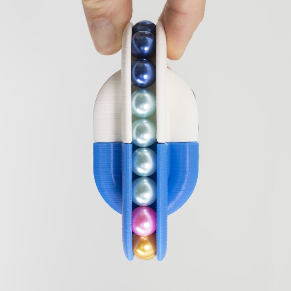 the CHAIN // Twisting Marble Puzzle 3d model