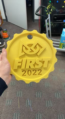 First Robotics - Michigan State Championship coin 3d model