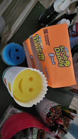 Scrub Daddy Sponge Stack Caddy with Lid 350mm Tall 8 Sponge Caddy 3d model