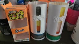 Scrub Daddy Sponge Stack Caddy with Lid 350mm Tall 8 Sponge Caddy 3d model