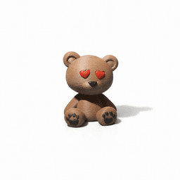 LOVE TEDDY (TWO VERSIONS) - NO AMS / CUTE KEYCHAIN BUDDIES / TOY / KIDS / KEYCHAIN / TEDDY BEAR 3d model