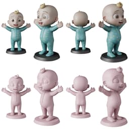 Cocomelon STL Files - JJ TomTom YoYo - Nursery Rhyme 3D Print Models 3d model