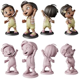 Cocomelon STL Files - JJ TomTom YoYo - Nursery Rhyme 3D Print Models 3d model