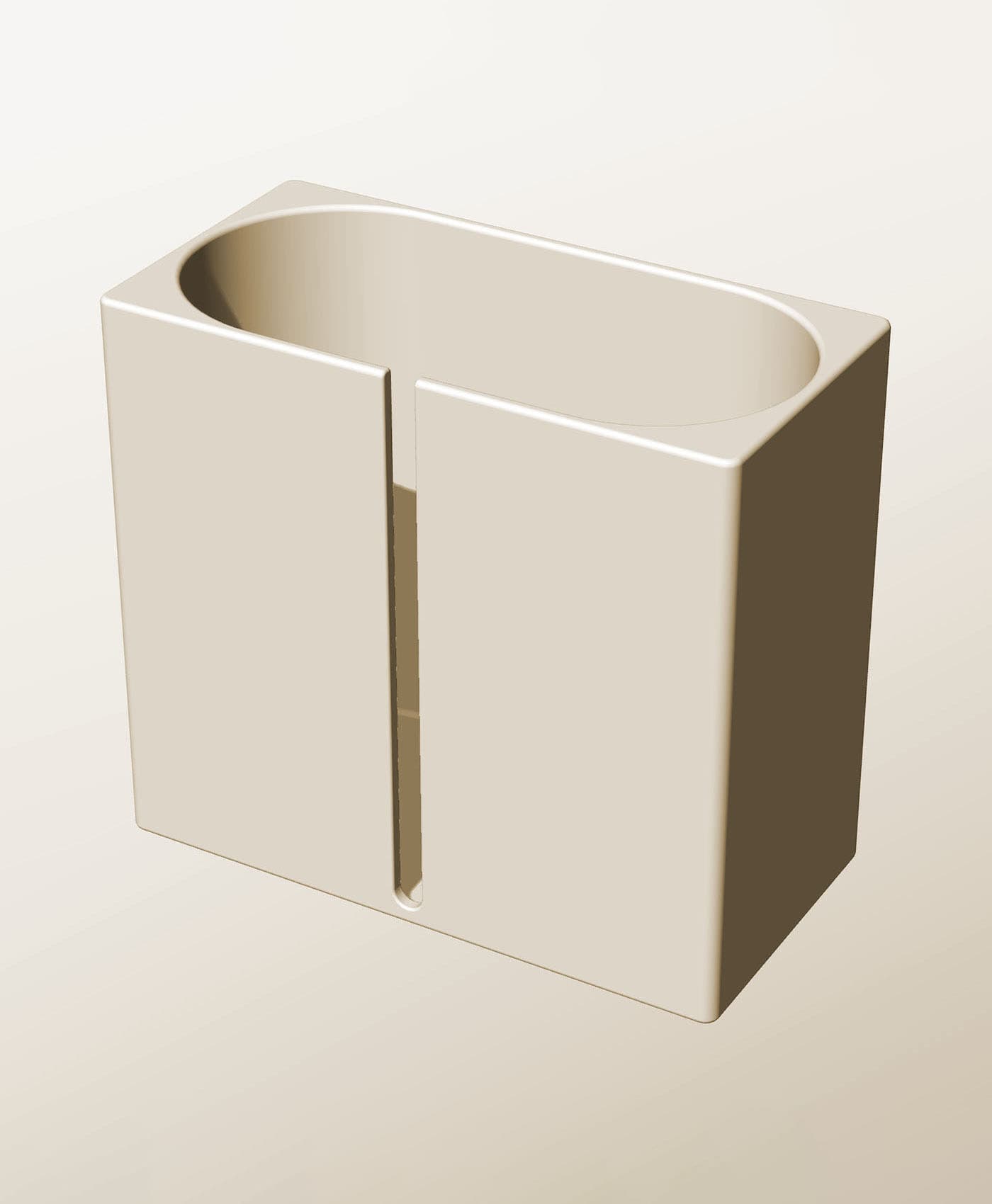 CX96-190-SB Stacking slotted component box bin for makers 3d model