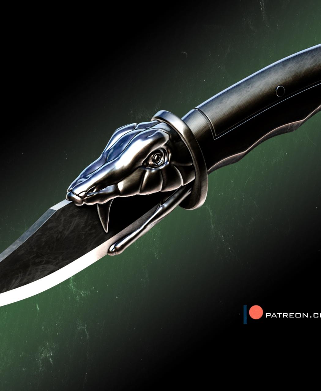 G. I. Joe Cobra Trooper knife 3d model