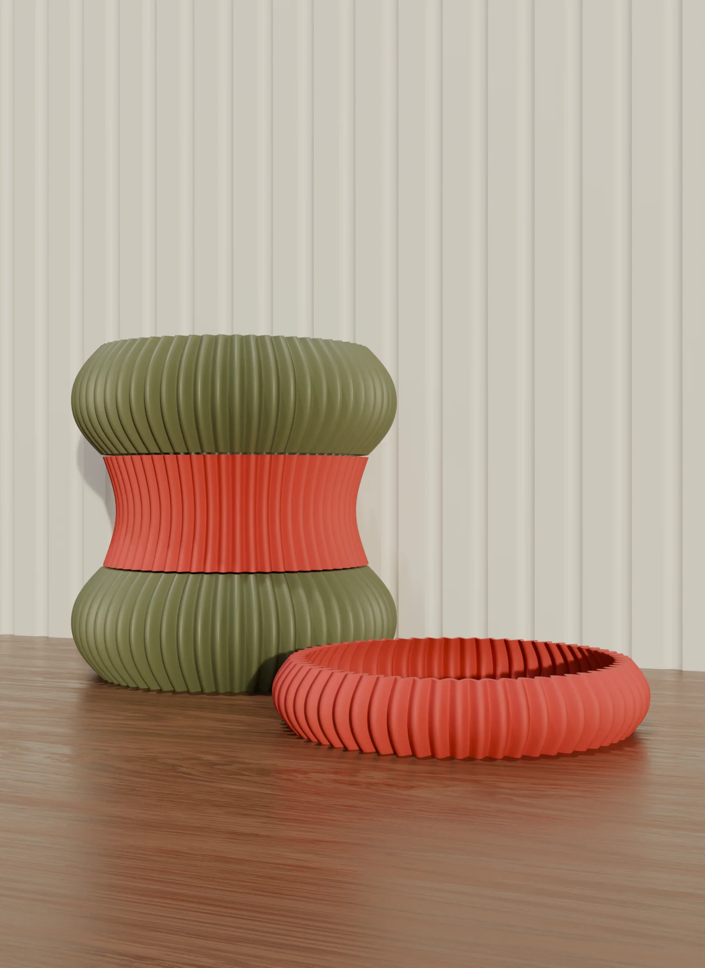 Ziggy modular stackable tray C_1 3d model