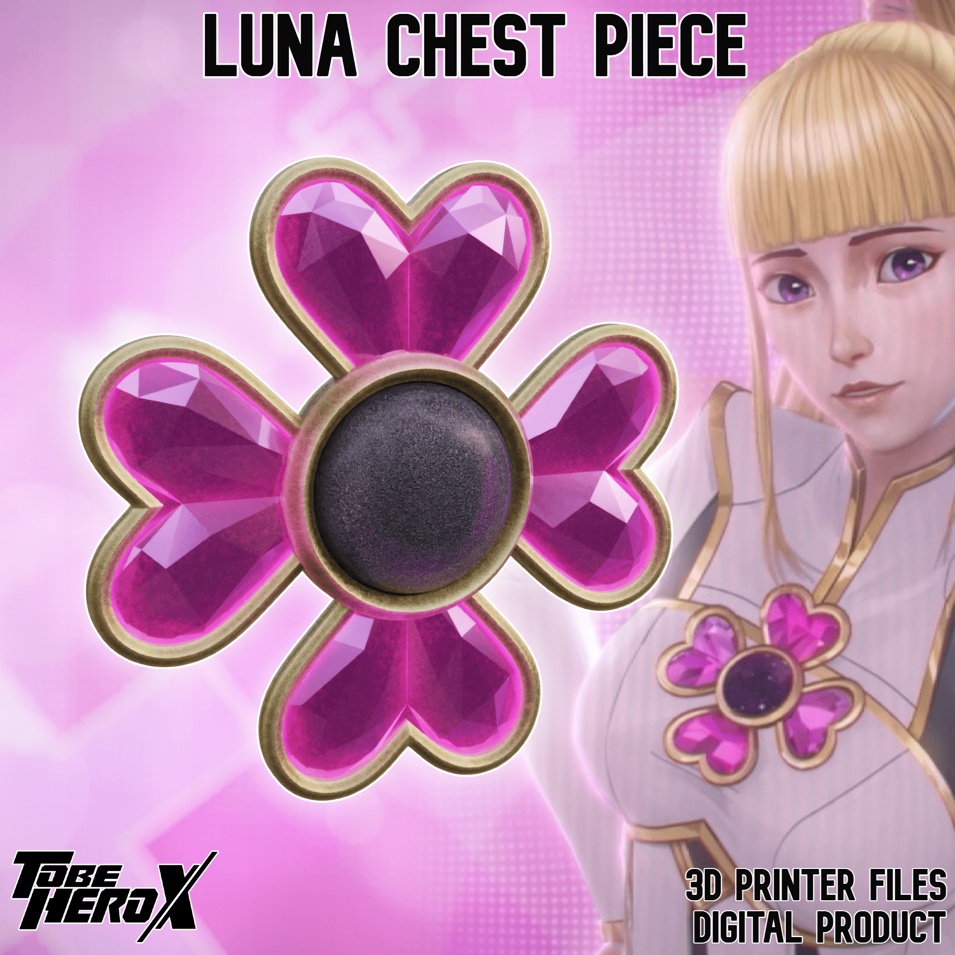 Luna Chest Piece To Be Hero X 3d model