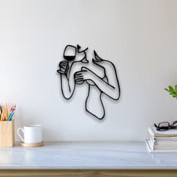 Wine Woman Wall Art 3d model